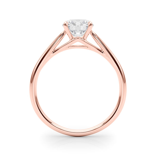 18K Rose Gold 1 ct tw Solitaire Diamond Engagement Ring