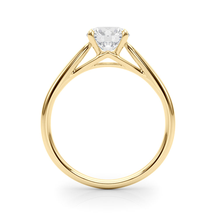 18K Yellow Gold 1 ct tw Solitaire Diamond Engagement Ring
