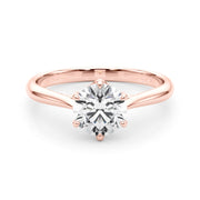 14K Rose Gold 1 ct tw Solitaire Diamond Engagement Ring