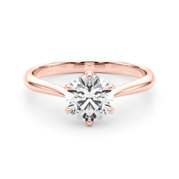 14K Rose Gold 1 ct tw Solitaire Diamond Engagement Ring