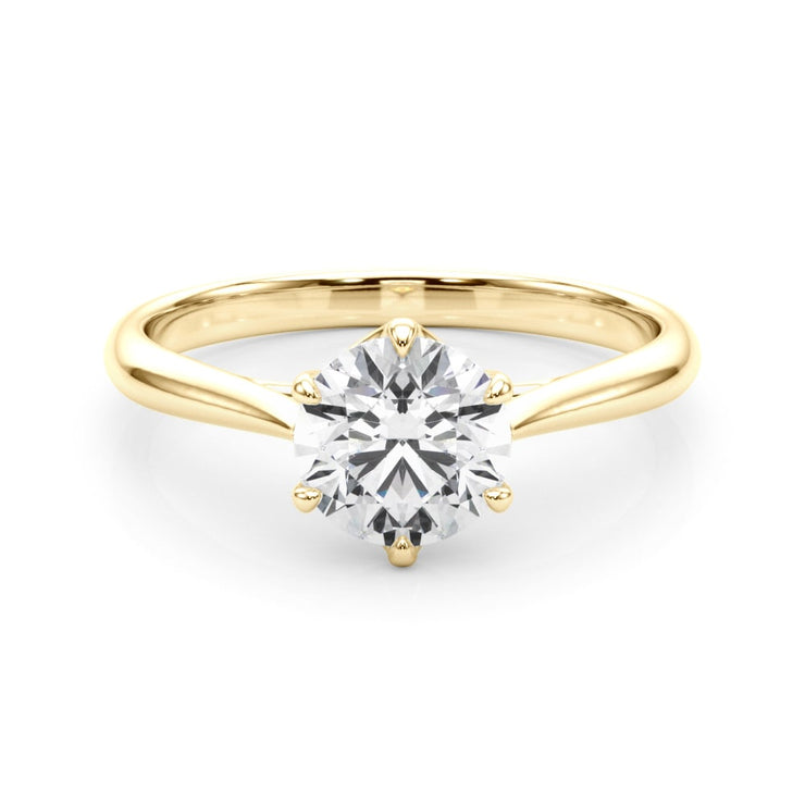 18K Yellow Gold 1 ct tw Solitaire Diamond Engagement Ring