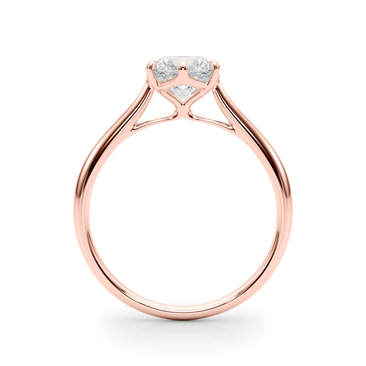 14K Rose Gold 1 ct tw Solitaire Diamond Engagement Ring