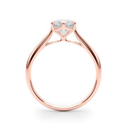 18K Rose Gold 1 ct tw Solitaire Diamond Engagement Ring