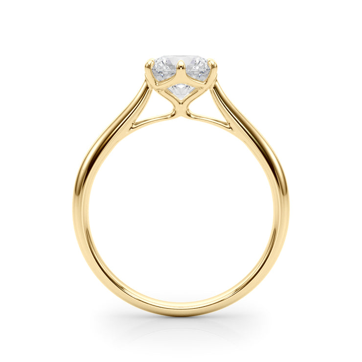 18K Yellow Gold 1 ct tw Solitaire Diamond Engagement Ring