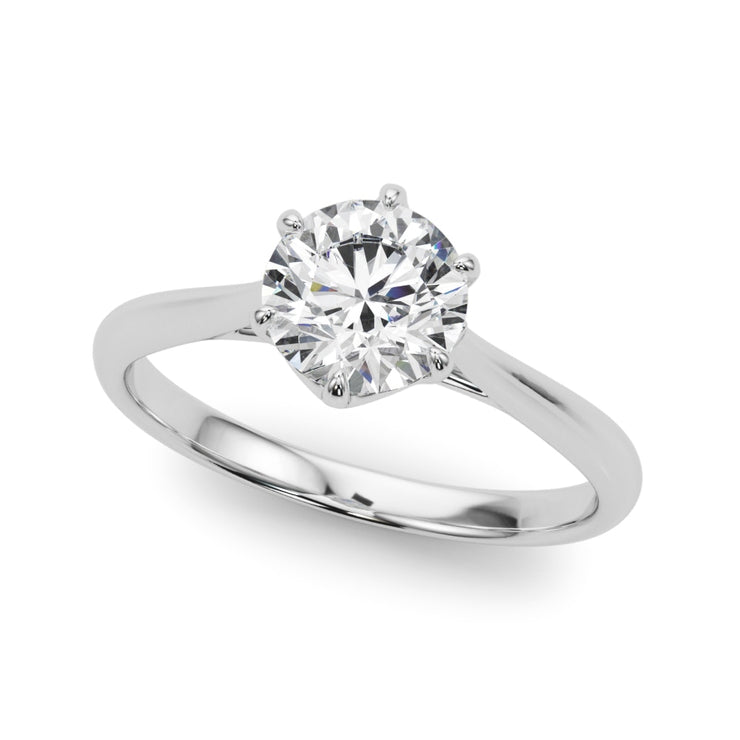 14K White Gold 1 ct tw Solitaire Diamond Engagement Ring
