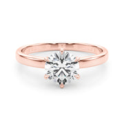 14K Rose Gold 1 ct tw Solitaire Diamond Engagement Ring