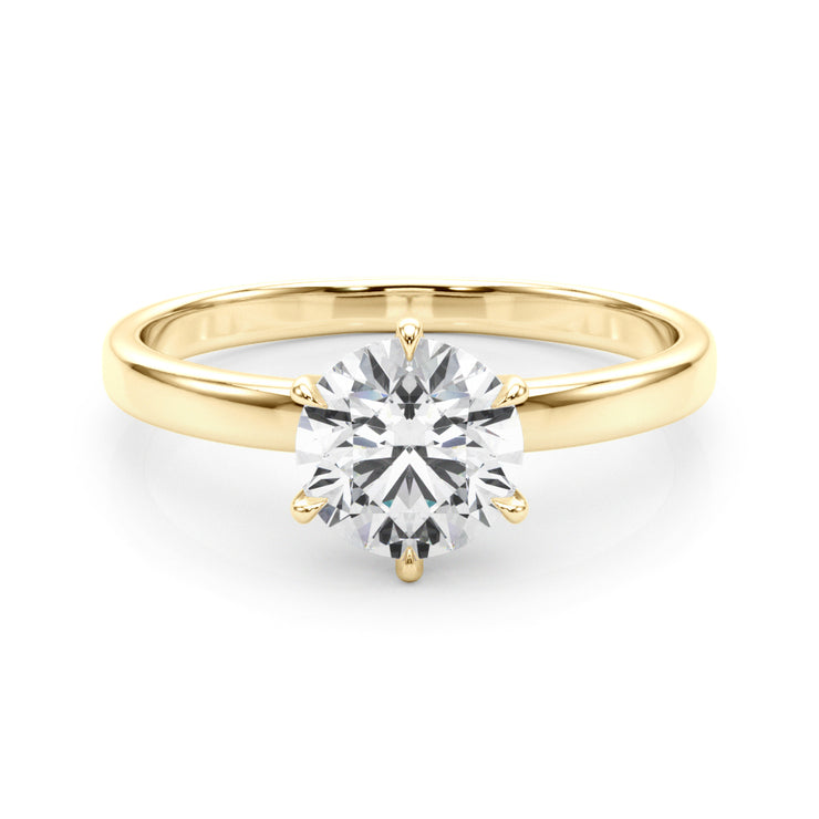 18K Yellow Gold 1 ct tw Solitaire Diamond Engagement Ring