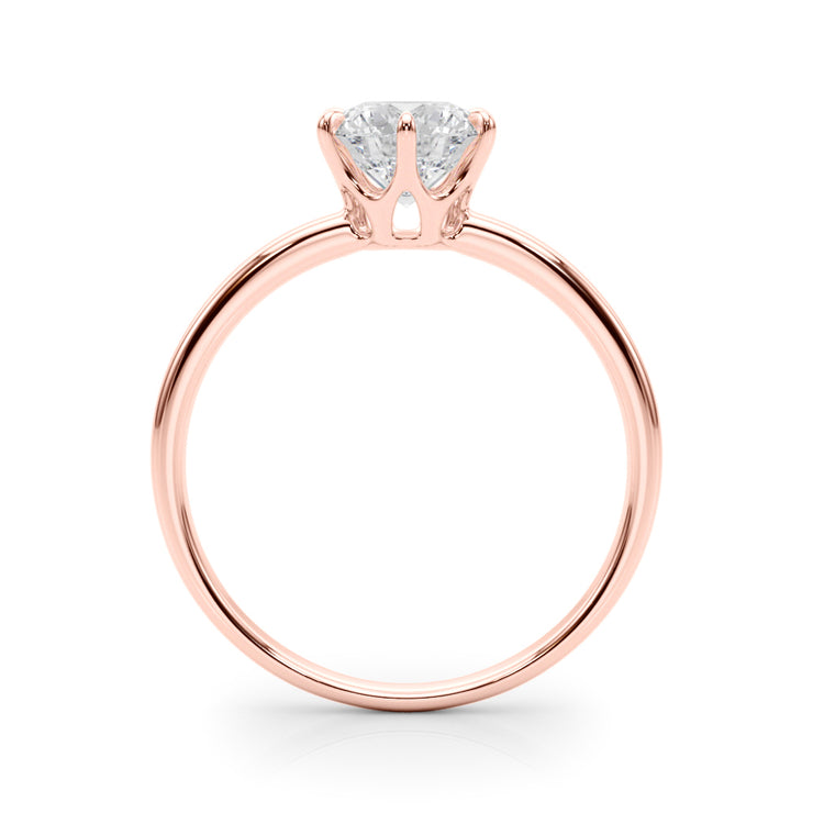 14K Rose Gold 1 ct tw Solitaire Diamond Engagement Ring