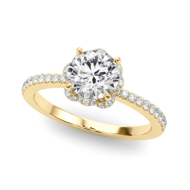14K Yellow Gold 2 3/4 ct tw New Style Diamond Engagement Ring
