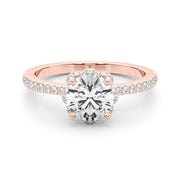 18K Rose Gold 2 3/4 ct tw New Style Diamond Engagement Ring