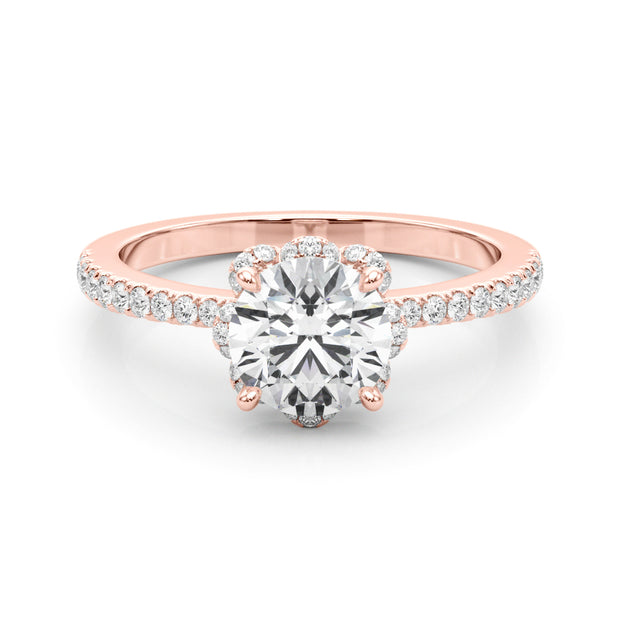 18K Rose Gold 2 3/4 ct tw New Style Diamond Engagement Ring