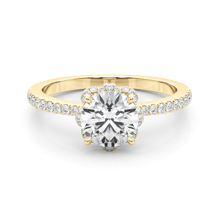 14K Yellow Gold 2 3/4 ct tw New Style Diamond Engagement Ring