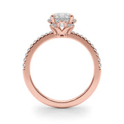 18K Rose Gold 2 3/4 ct tw New Style Diamond Engagement Ring