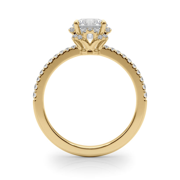 18K Yellow Gold 2 3/4 ct tw New Style Diamond Engagement Ring