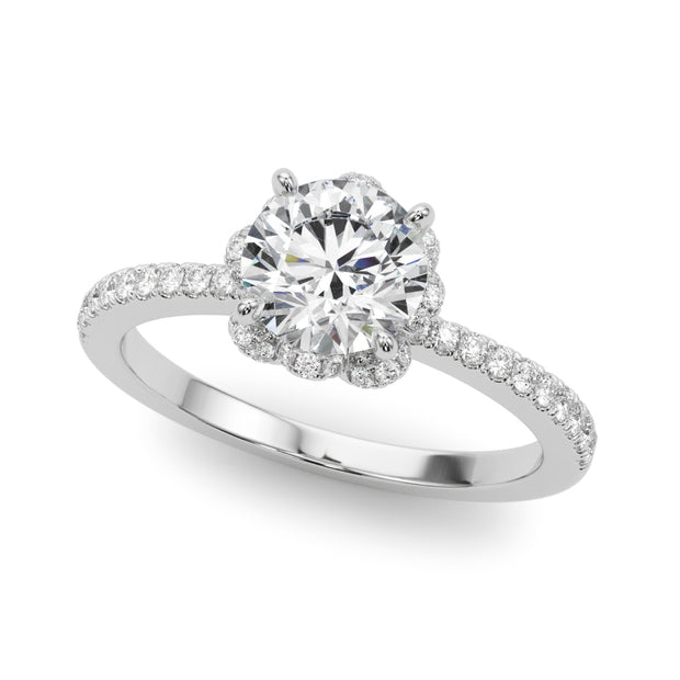 14K White Gold 2 3/4 ct tw New Style Diamond Engagement Ring