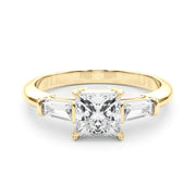 14K Yellow Gold 1 ct tw Three Stone Diamond Engagement Ring