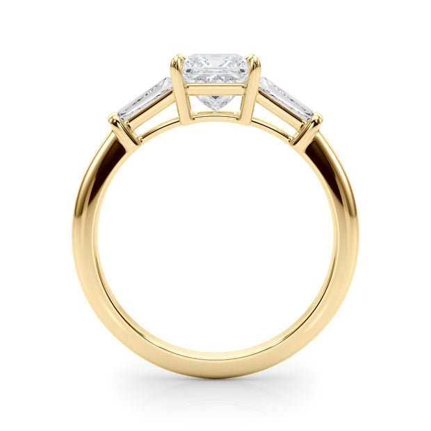 14K Yellow Gold 1 ct tw Three Stone Diamond Engagement Ring