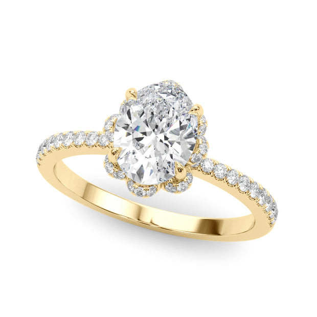 14K Yellow Gold 1/4 ct tw New Style Diamond Engagement Ring