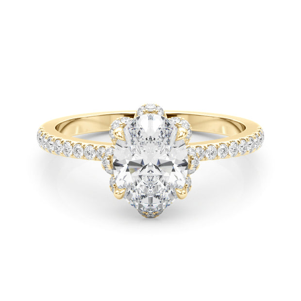 18K Yellow Gold 1/4 ct tw New Style Diamond Engagement Ring
