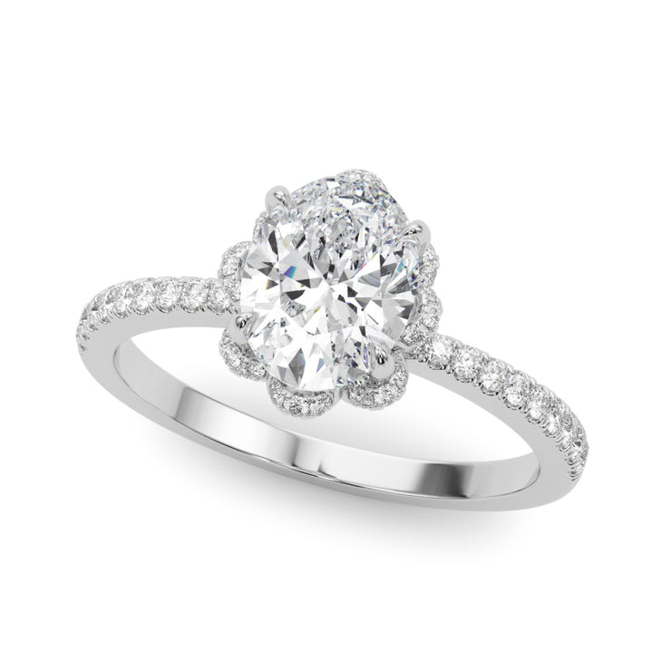 14K White Gold 1/4 ct tw New Style Diamond Engagement Ring