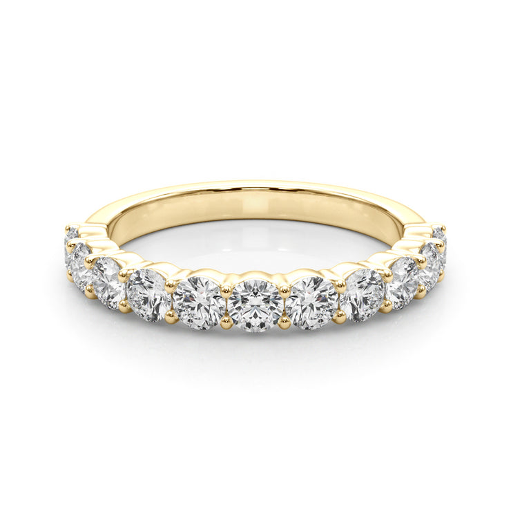 18K Yellow Gold 1 CT Diamond Wedding Band