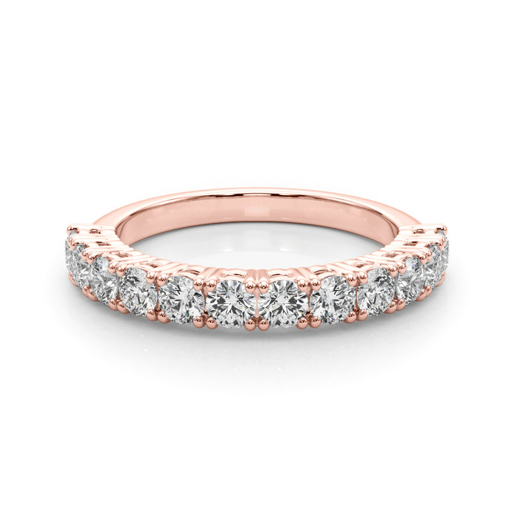 1 CT TW Rose Gold Diamond Wedding Band