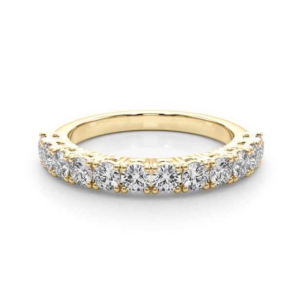 18K Yellow Gold Multi-Diamond Wedding Band
