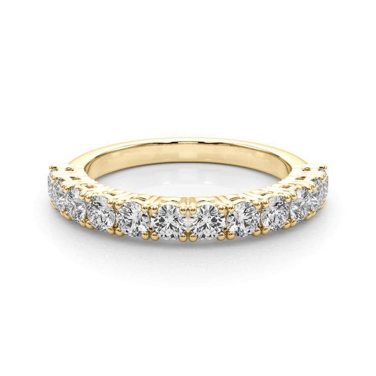 18K Yellow Gold Multi-Diamond Wedding Band