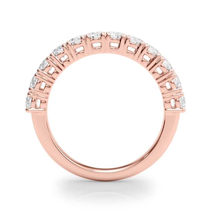 1 CT TW Rose Gold Diamond Wedding Band
