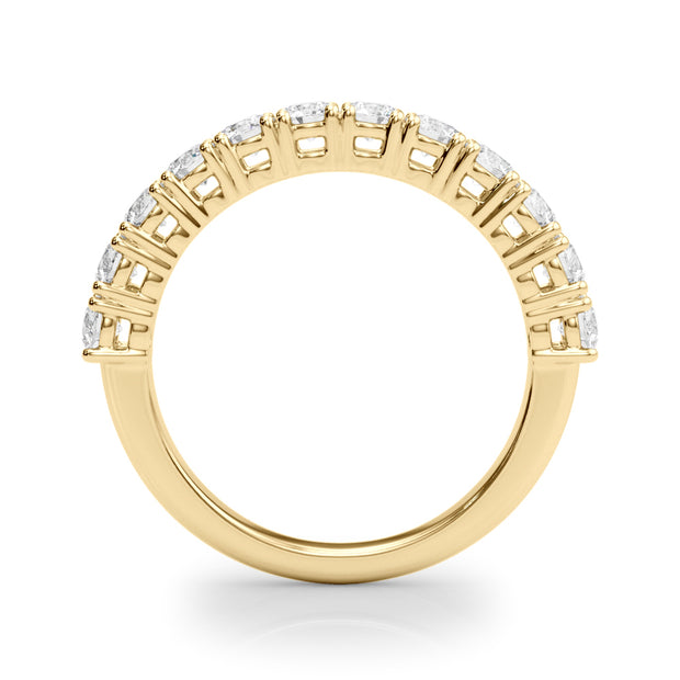 18K Yellow Gold Multi-Diamond Wedding Band