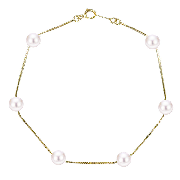 14KT Yellow Gold Freshwater Bracelet