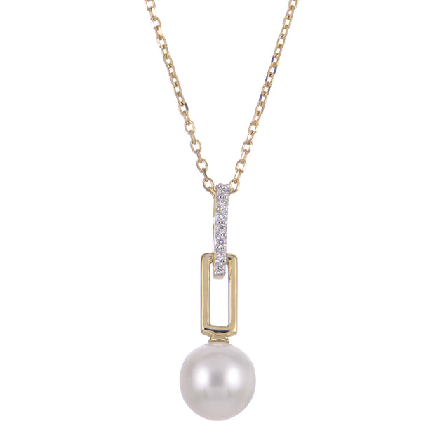 14KT Yellow Gold Freshwater Pearl Necklace