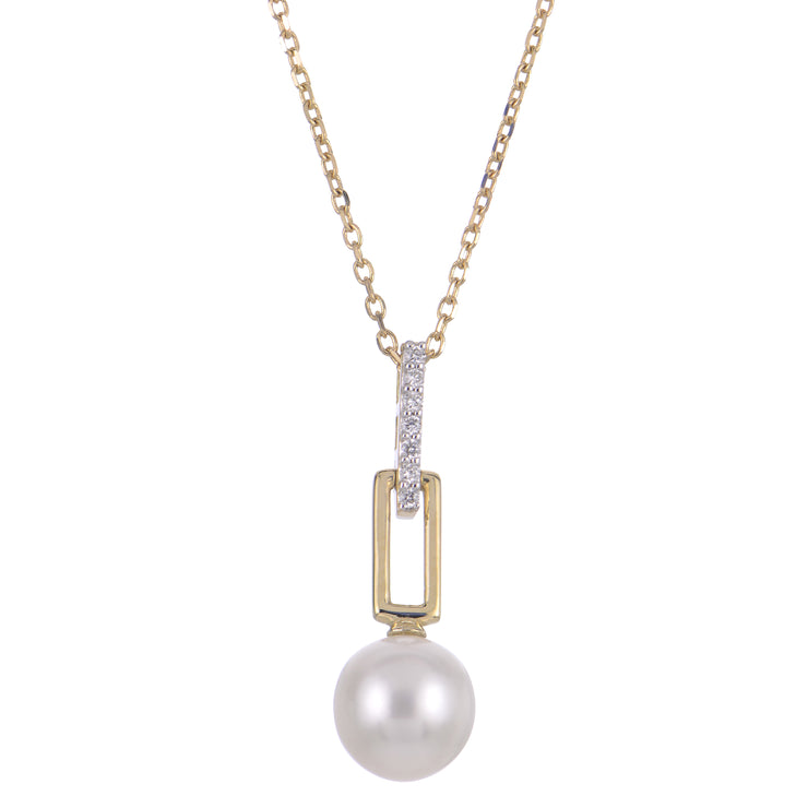 14KT Yellow Gold Freshwater Pearl Necklace