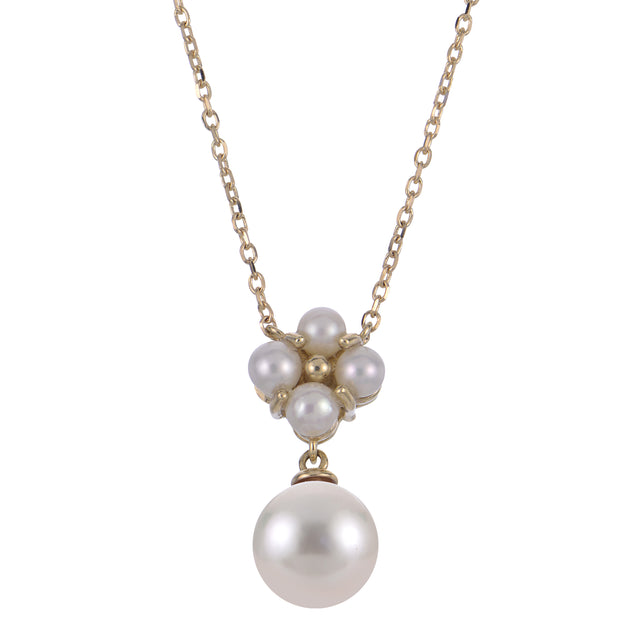 14KT Yellow Gold Freshwater Pearl Necklace