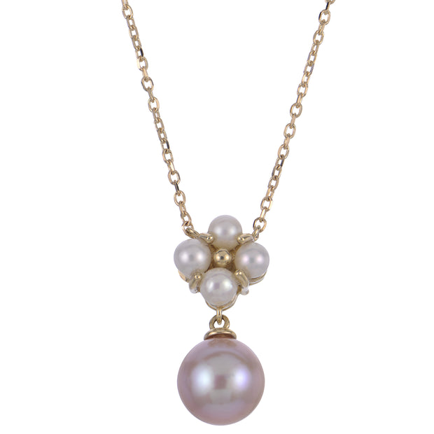 14KT Yellow Gold Freshwater Pearl Necklace