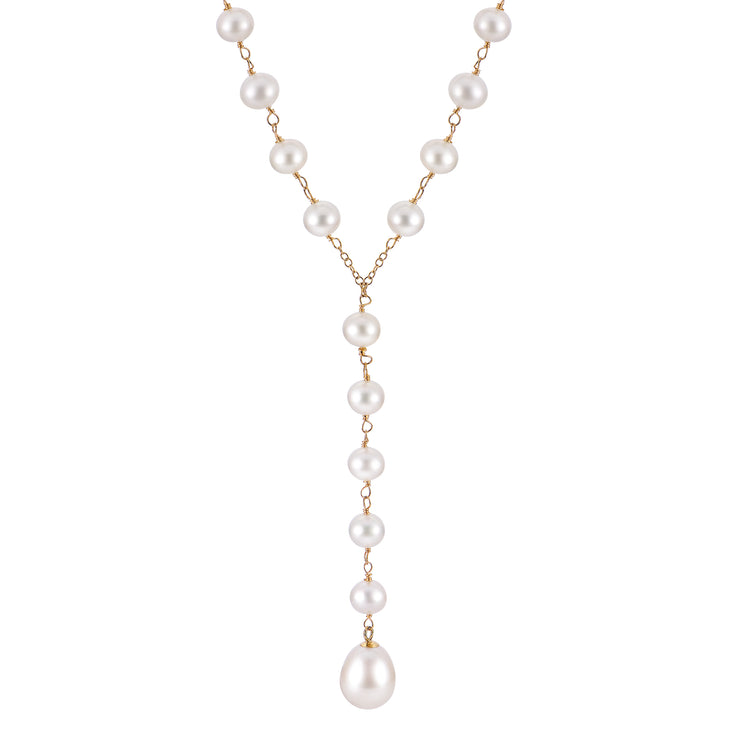 14KT Yellow Gold Freshwater Pearl Necklace