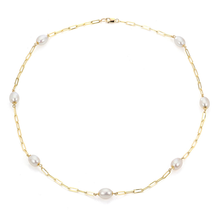 14KT Yellow Gold Freshwater Necklace