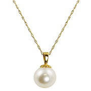 14KT Yellow Gold Akoya Pearl Pendant
