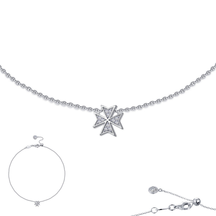 Mini Maltese Cross Anklet