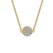Pave Cluster Necklace