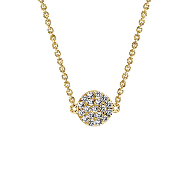 Pave Cluster Necklace