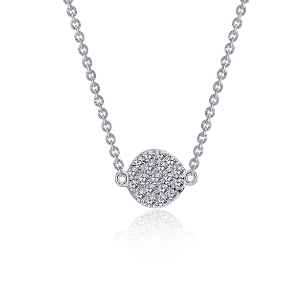 Pave Cluster Necklace