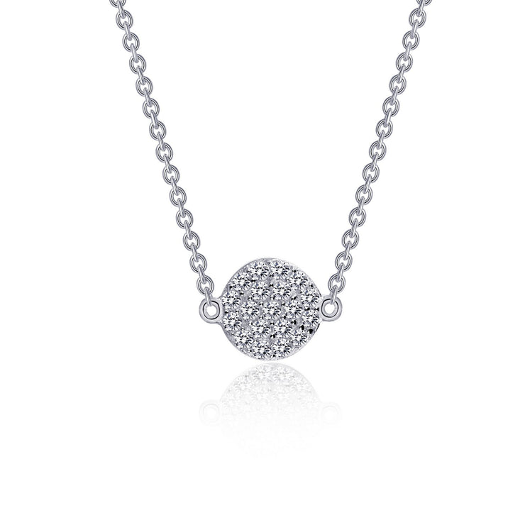 Pave Cluster Necklace