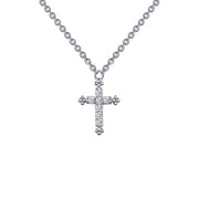 0.07 CTW Cross Necklace