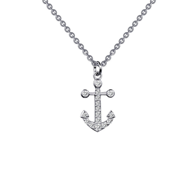 0.16 CTW Anchor Necklace