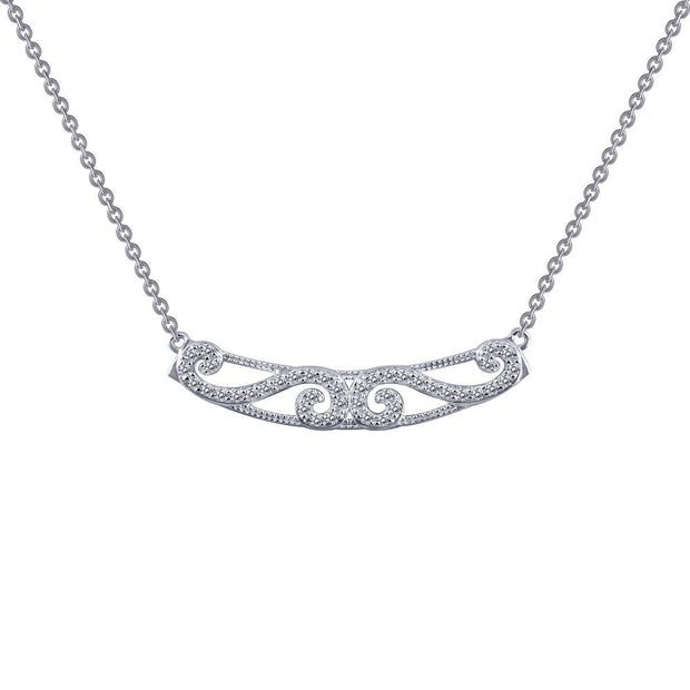 Filigree Scroll Bar Necklace