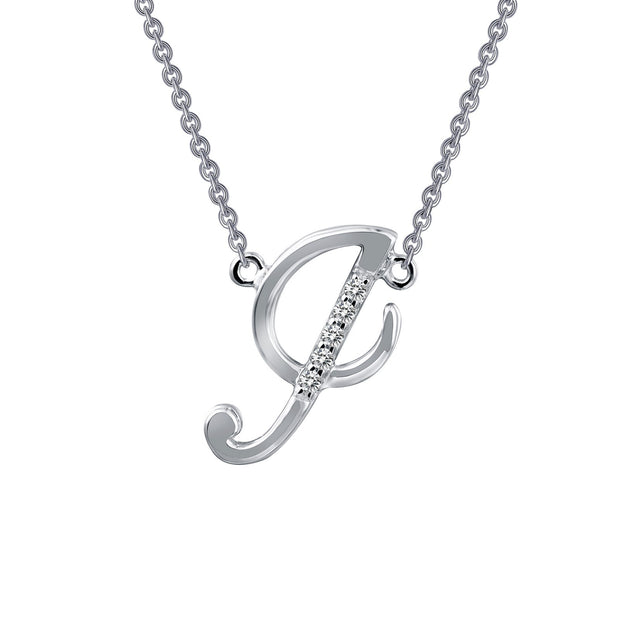 Letter I Pendant Necklace
