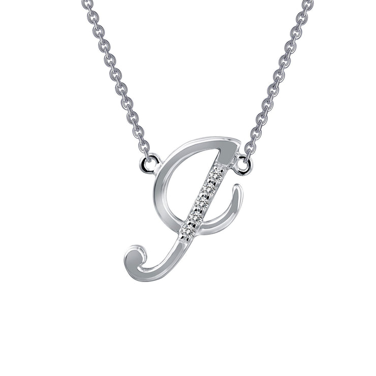 Letter I Pendant Necklace