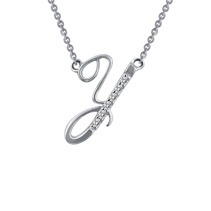 Letter Y Pendant Necklace
