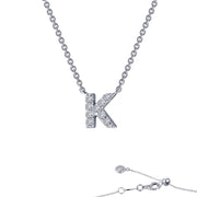 Letter K Pendant Necklace